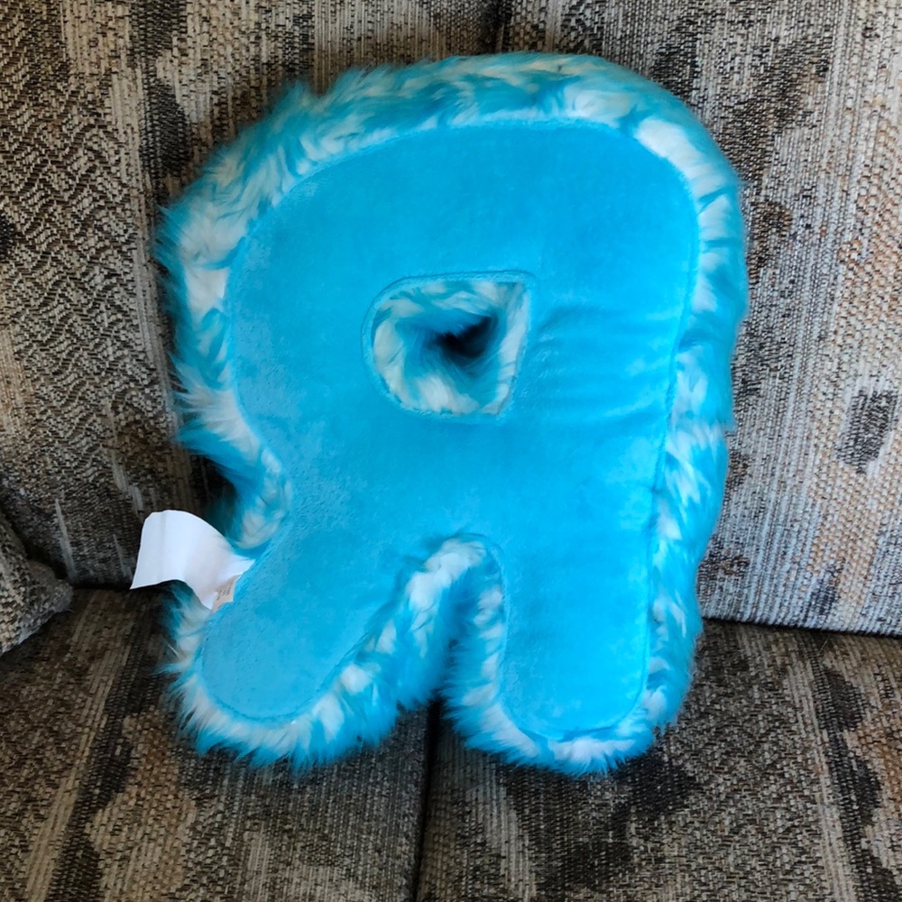 Decorative R Pillow - Picture 3 of 5